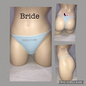 Cotton Sisters Size Large “Bride” Thong New With Tags